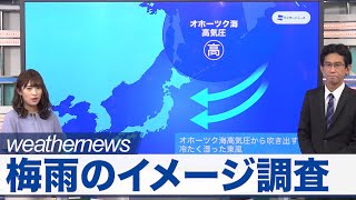 【梅雨前線の位置が決め手】地域で分かれる「梅雨のイメージ」