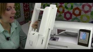 Husqvarna Viking Topaz 50 56 Embroidery Unit Set Up & Accessories
