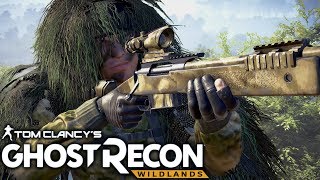 Ghost Recon Wildlands: Ghillie Stealth Sniper Gameplay