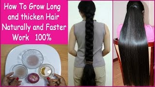 How To Grow Long and thicken Hair Naturally and Faster 100% Work (Hair Growth Treatment)