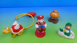 1989 NINTENDO SUPER MARIO 3 SET OF 4 McDONALD'S HAPPY MEAL KID'S TOY'S VIDEO REVIEW
