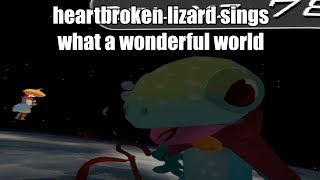 Heartbroken Lizard Sings What A Wonderful World On VRChat (Oculus Quest)