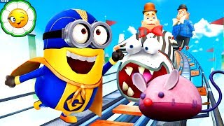 Гадкий Я: Minion Rush #50 Новый Супергерой миньон VS Чревовещатель! Игрушечные мыши! На весь экран