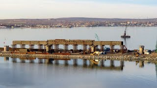 КРЫМСКИЙ МОСТ.Строительство сегодня 29.12.17.КЕРЧЕНСКИЙ МОСТ.Последние кадры.