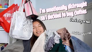i shopped my feelings away so here's a try-on haul