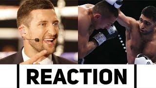 CARL FROCH REACTS TO AMIR KHAN'S WIN VS. VARGAS/ OPINION ON KHAN VS. PACQUIAO OR BROOK