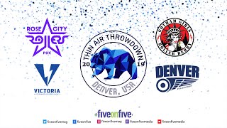 Victoria vs Rose City at Thin Air Throwdown 2019 hosted by Denver Roller Derby