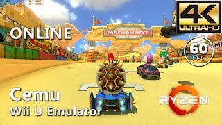 Cemu 1.15.7c | Mario Kart 8 (4K / 60 FPS) Online #1
