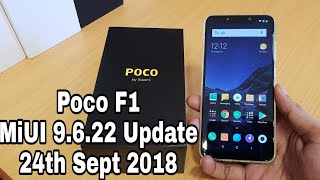 Poco F1 MIUI 9.6.22 OTA Update with Camera Improvement