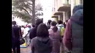 京都大学合格発表　2014年3月10日