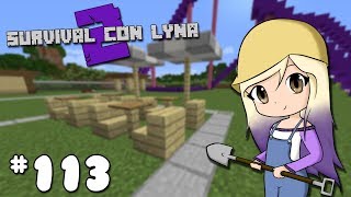 CONSTRUIMOS EL PATIO DE COMIDAS DEL PARQUE | Survival con Lyna 2 | Episodio 113