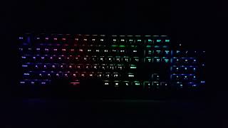 Пример работы подсветки игровой механической клавиатуры Gamdias Hermes P1 RGB
