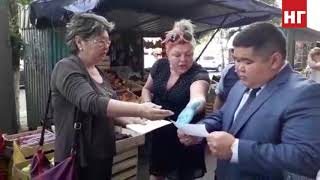 Снос киосков и вагончиков в Костанае