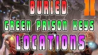 Buried ¦ ALL 'KEY' LOCATIONS For "LEROY" (Black Ops 2 Zombies)