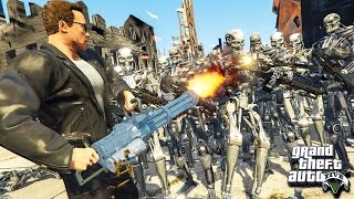 ГТА 5 МОДЫ ТЕРМИНАТОР И ВОССТАНИЕ МАШИН В GTA 5! ОБЗОР МОДА В GTA 5 ИГРЫ ГТА МИР ВИДЕО GTA 5 МОДЫ
