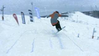 Свич тэйл баттер на лыжах (Switch Tail Butter 360 SKI)