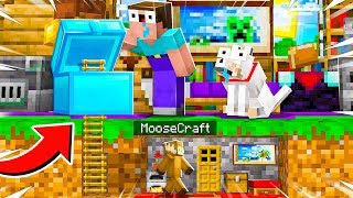 I FOUND A SECRET BASE INSIDE MY NOOB FRIENDS HOUSE in MINECRAFT!