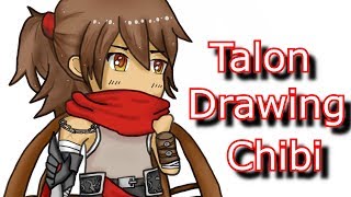 TALON CHIBI DRAWING WITH TABLET - League of Legends (LoL)
