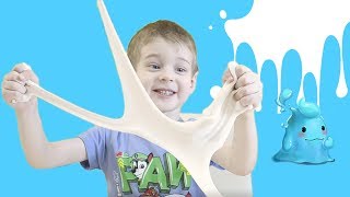 Дети сами делают слайм! жвачка для рук Что у них получилось?