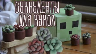 [МК] Суккуленты для кукол
