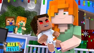 ALEX & HER EVIL BABY HATE THE BABY TWINS!! Minecraft Adventure
