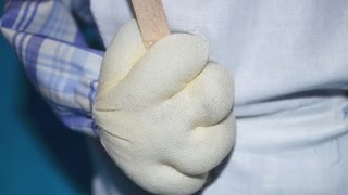 Как сшить ручки для чулочной куклы ❀ How to sew a hand for stocking doll