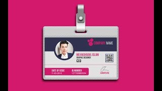 Corporate ID Card Design Tutorial - Photoshop CC 2018
