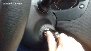 Как правильно включить зажигание в машине Hyundai Solaris?