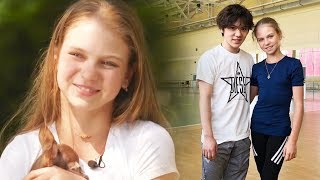 Эксклюзив Трусова для Олимпийского канала. Александра Трусова и Шома Уно тренировки