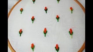 Oyster Stitch All Over Hand Embroidery designs for Sarees / Blouse / Kutis / Kameez