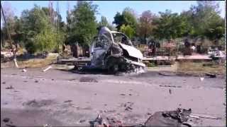 Дорога смерти на кладбище. Кировское после артобстрела