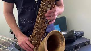 35,xxx Selmer SBA Super Balanced Action Tenor Saxophone Video Demo, DC Sax