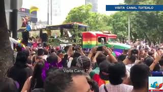 Inicia la Marcha del Orgullo Gay LGBTTTI del Ángel de la Independencia al Zócalo CDMX Video