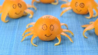 How to Make an Orange Octopus - Fun Food Tutorial