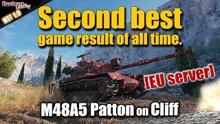 WOT: M48 Patton, Second best game result ever on EU server, WORLD OF TANKS