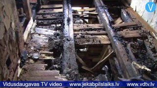 Līvānos paaugstinātas bīstamības ugunsgrēkā bez dzīvesvietas paliek pieci cilvēki