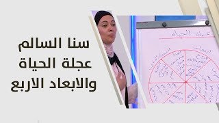 سنا السالم - عجلة الحياة والابعاد الاربع - تطوير ذات