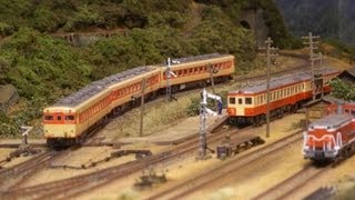 鉄道模型　ジオラマ走行シーン特集　キハ58　Model Railroad　Japanese Dieseltrain