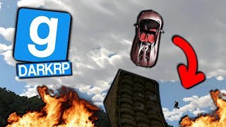 METTRE UNE RAMPE GIGANTESQUE SUR LA ROUTE ! GMOD DarkRP