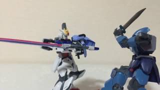 ガンプラコマ撮り　ソードストライクVSシュツルム・ガルス