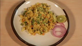 Microwave Vegetable and wheat upma