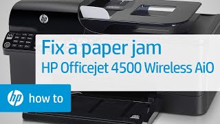 Fixing a Paper Jam - HP Officejet 4500 Wireless All-in-One (G510n)
