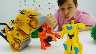 Видео для мальчиков: Бамблби против Биска! Битва трансформеров