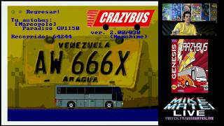 Crazy Bus (Sega Genesis) Mike Matei Live #Retro #MikeMatei