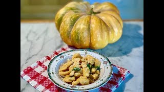 Gnocchi di Zucca Fatti in Casa Gustosi e Facili | Italian Pumpkin Gnocchi Tasty and Easy