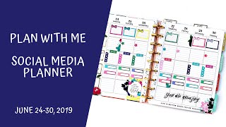 Plan with Me | Social Media Planner | June 24-30, 2019