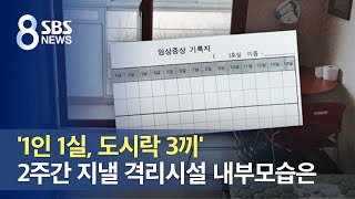 '1인 1실, 도시락 3끼' 2주간 지낼 격리시설 내부모습은… / SBS