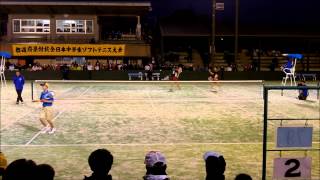 中学ソフトテニス　都道府県対抗2012　男子個人戦　準決勝2　栗原植村ー吉信上松