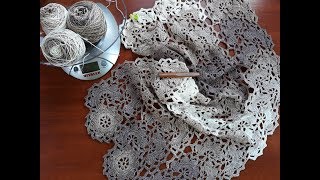 Платье (сарафан) крючком. Ленточное кружево. Часть 5. 1/4 цветка. Ответы на вопросы.