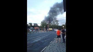 Как упал   осколок метеорита